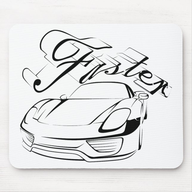Mousepad Carro de corrida em tribais (Frente)