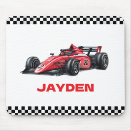 Mousepad Carro de Corrida Vermelho Personalizado para Menin