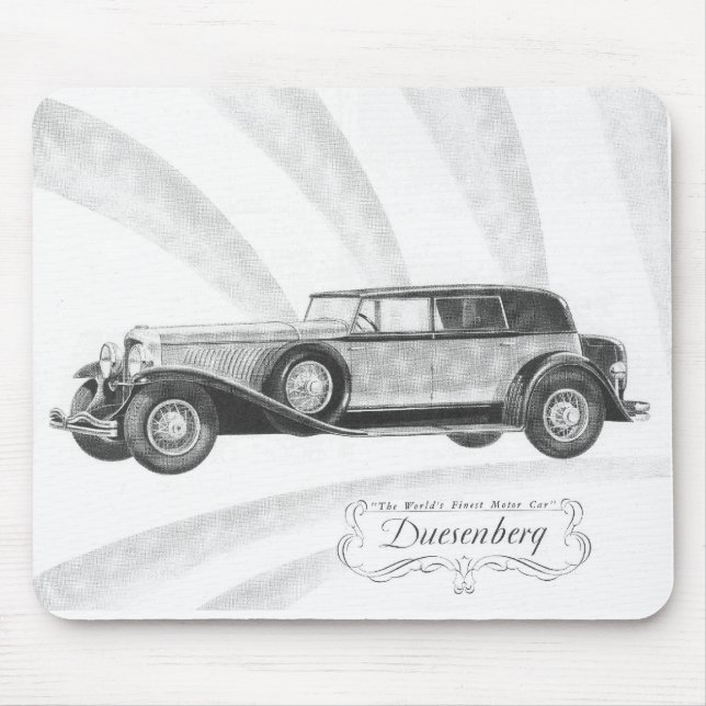 Mousepad Carro de motor de Duesenberg (Frente)