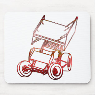 Mousepad Carro de Sprint enviesado/por do sol