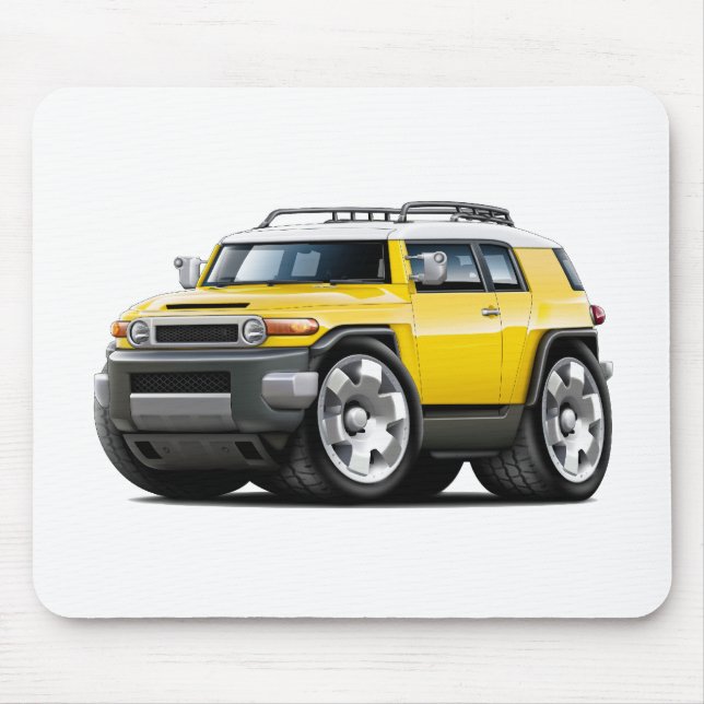 Mousepad Carro do amarelo do cruzador das FJ (Frente)