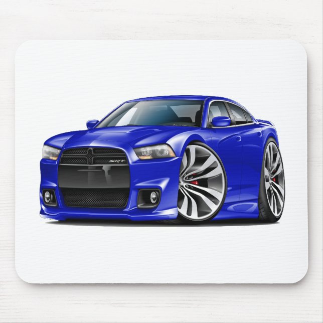 Mousepad Carro do azul do carregador SRT8 de Dodge (Frente)