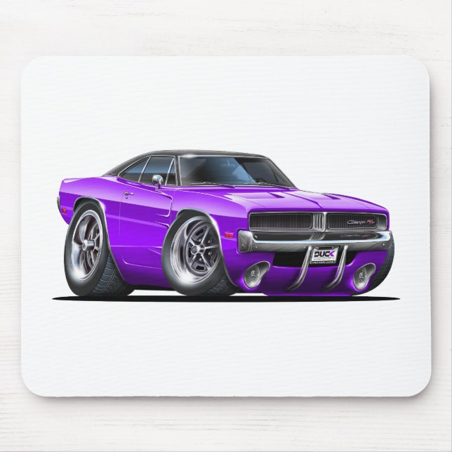 Mousepad Carro do roxo do carregador de Dodge (Frente)