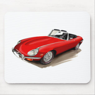 Mousepad Carro do vermelho de Jaguar XKE