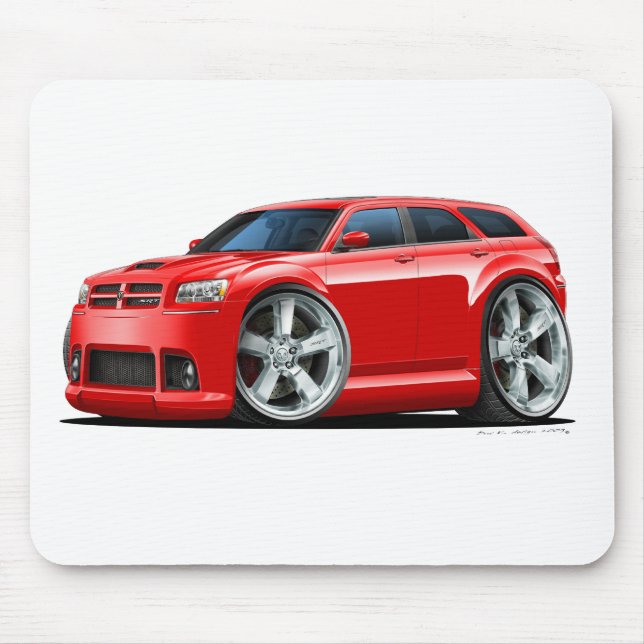 Mousepad Carro do vermelho do magnum de Dodge (Frente)