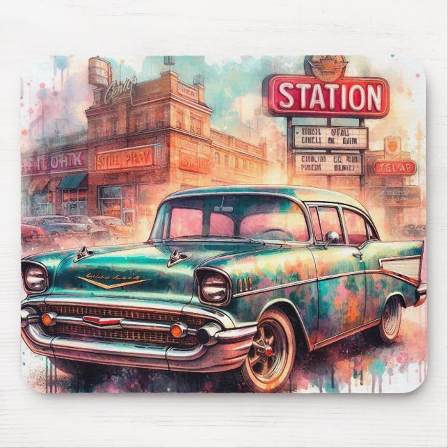 Mousepad carro dos anos 60 (Frente)