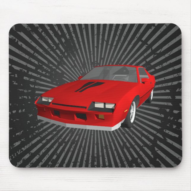 Mousepad Carro Esportivo anos 80 Camaro: Bloco de Mão Perso (Frente)