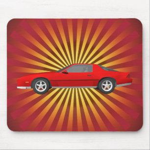Mousepad Carro Esportivo anos 80 Camaro: Bloco de Mão Perso