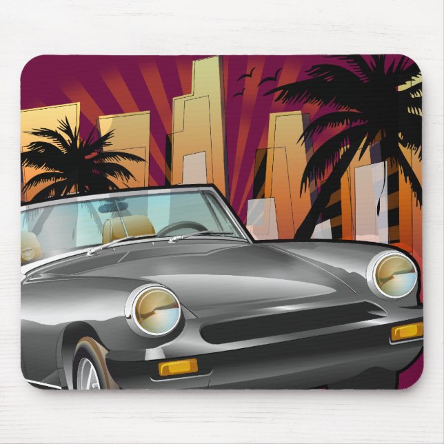 Mousepad Carro esportivo clássico (Frente)