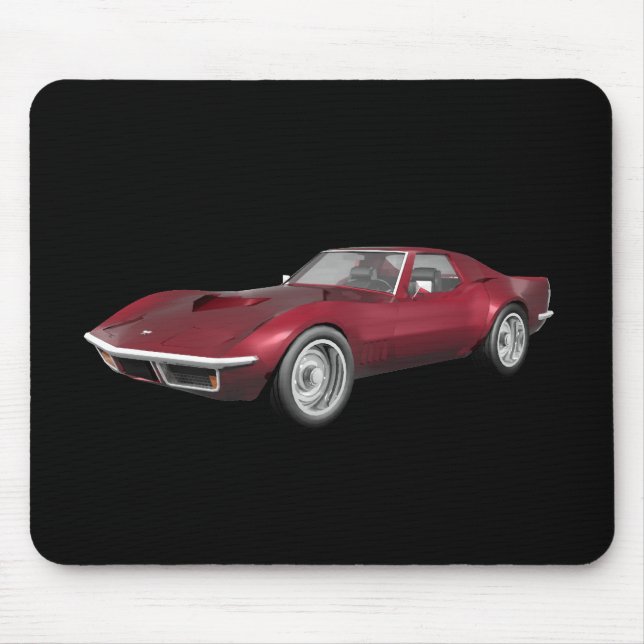 Mousepad Carro Esportivo Corvette 1970: Candy Apple Finish: (Frente)