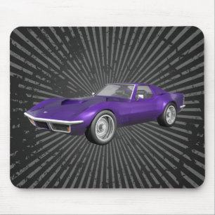Mousepad Carro Esportivo Corvette 1970: Término roxo: Mous