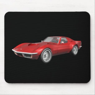 Mousepad Carro Esportivo Corvette 1970: Término Vermelho