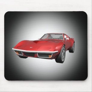 Mousepad Carro Esportivo Corvette 1970: Término Vermelho: 