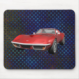 Mousepad Carro Esportivo Corvette 1970: Término Vermelho: 