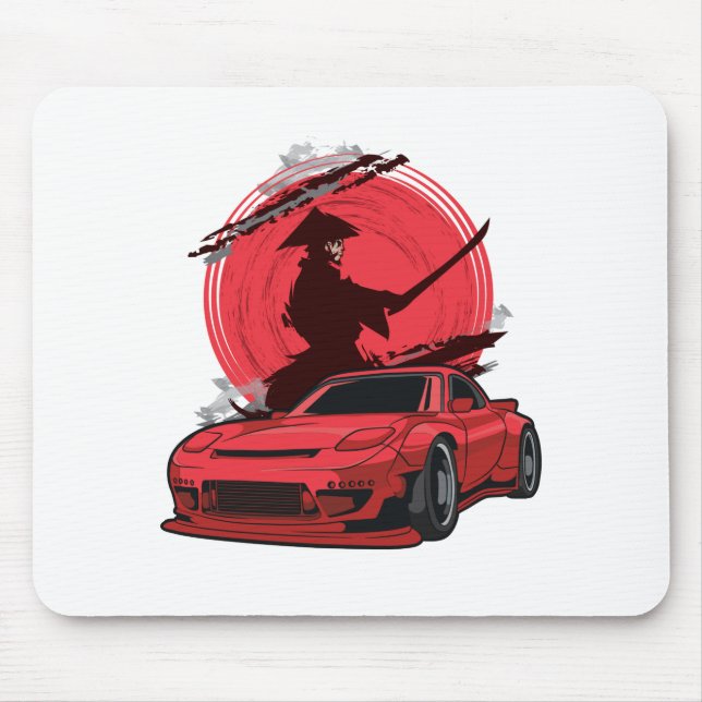 Mousepad Carro Japonês Samurai RX7 (Frente)