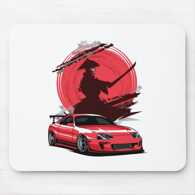 Mousepad Carro Japonês Samurai Supra (Frente)