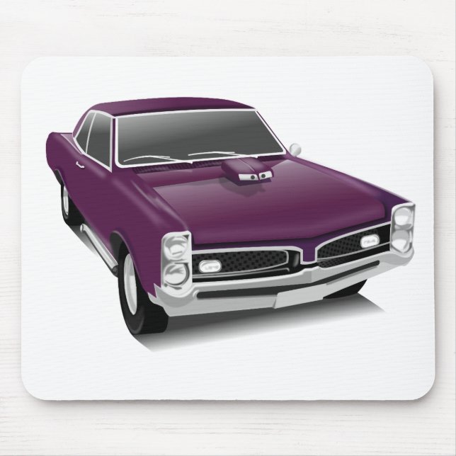 Mousepad Carro muscular roxo (Frente)