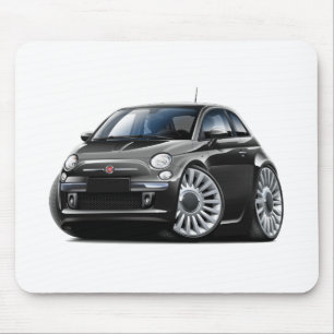 Mousepad Carro preto de Fiat 500
