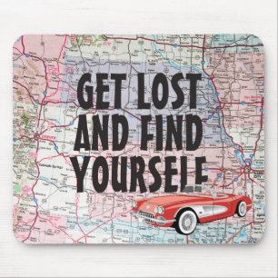 Mousepad Carro Retro no Roteiro do Mouse