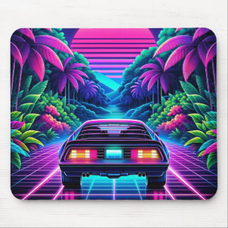Mousepad Carro Retrowave