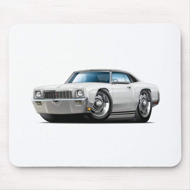 Mousepad Carro superior Branco-Preto de Monte 1971 - de (Frente)