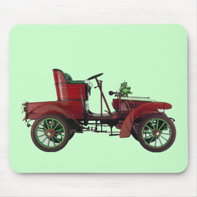 Mousepad CARRO VINTAGE VERMELHO,Verde CLÁSSICO AUTOMOTIVO (Frente)
