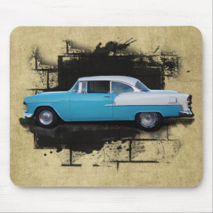 Mousepad Carros 1955 clássicos do Ar do Bel de Chevy