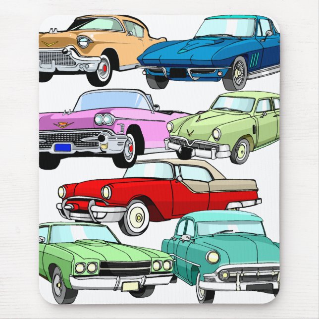 Mousepad Carros Clássicos (Frente)