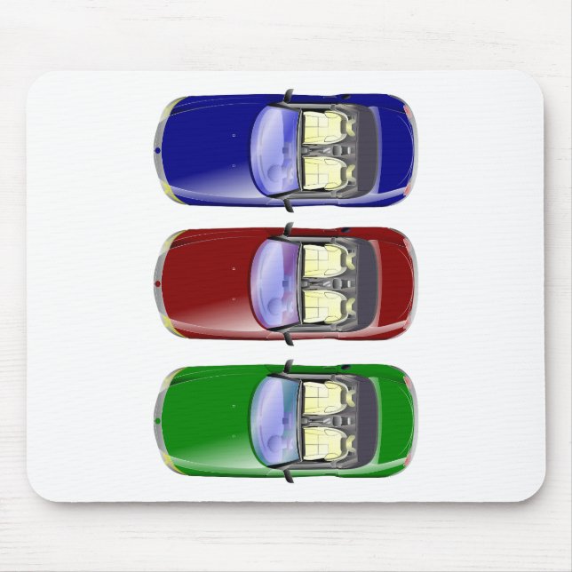 Mousepad Carros coloridos (Frente)