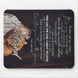Mousepad Carta Ao Meu Marido, Presente De Família Bonita