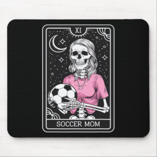 Mousepad Carta de Tarot de Mãe de Futebol Retrô Vintage