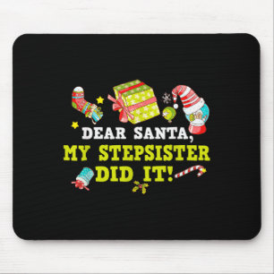 Mousepad Carta Engraçada Para O Papai Noel Minha Madrasta F