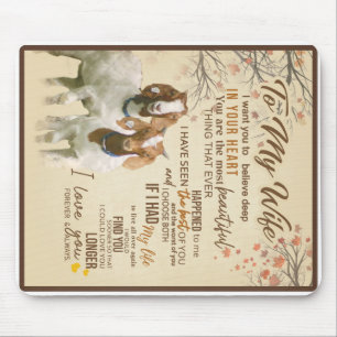 Mousepad Carta Personalizada Para Minha Mulher De Marido
