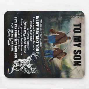 Mousepad Carta Personalizada Para O Meu Filho Do Pai Em Bra