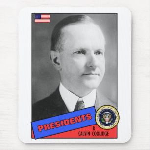 Mousepad Cartão de Beisebol Calvin Coolidge