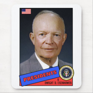Mousepad Cartão de beisebol de Dwight D. Eisenhower