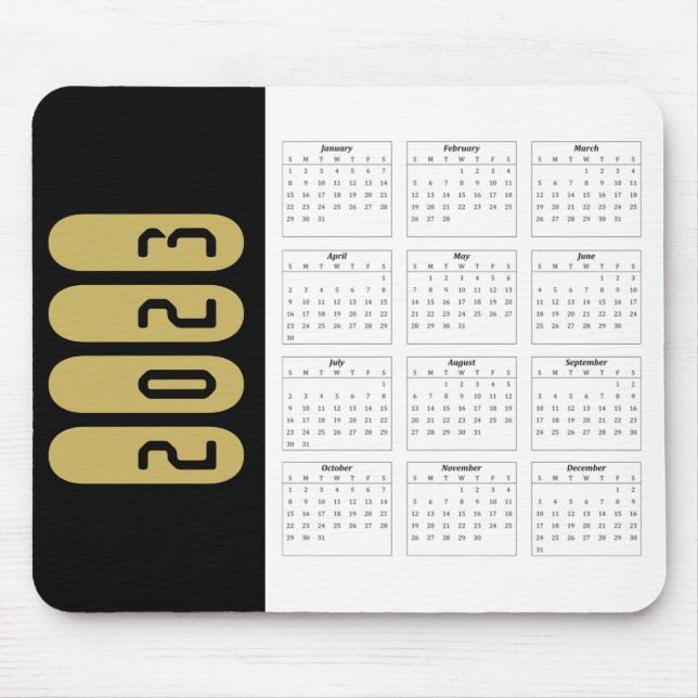 Mousepad Cartão de Calendário 2023 (Frente)