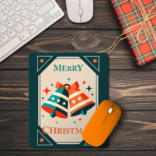 Mousepad Cartão de Natal - Balas de Natal e Estrelas