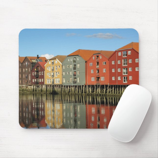 Mousepad Cartão de Trondheim Noruega (Com mouse)