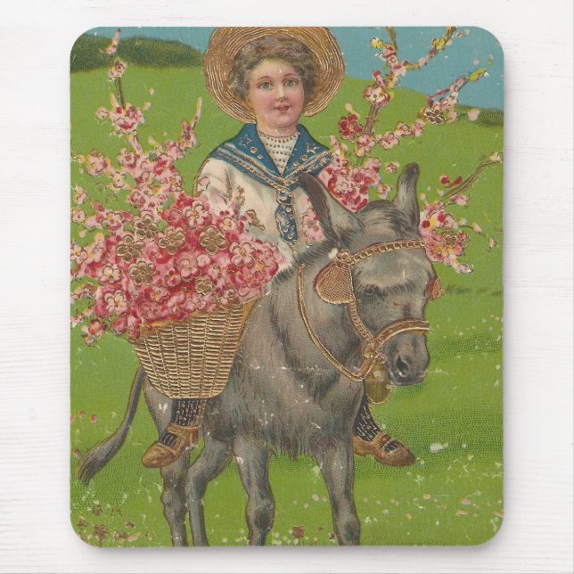 Mousepad Cartão-postal Antigo Adorável (Frente)