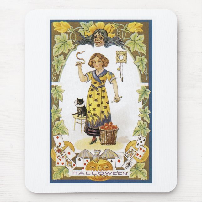 Mousepad Cartão Vintage Halloween (Frente)