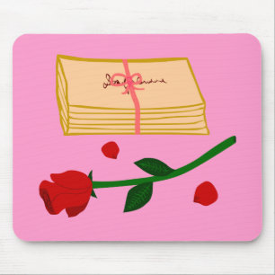 Mousepad Cartas de Amor Românticas