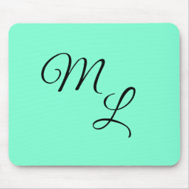 Mousepad Cartas de Graça: Preto em Mint Green