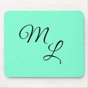 Mousepad Cartas de Graça: Preto em Mint Green