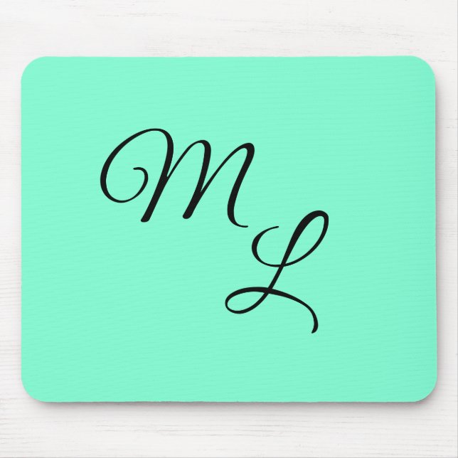 Mousepad Cartas de Graça: Preto em Mint Green (Frente)