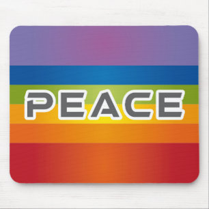 Mousepad Cartas de Palavras de Paz - Sinalizador no Fundo d