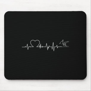 Mousepad Cartaz auricular, linguagem auditiva perda de audi