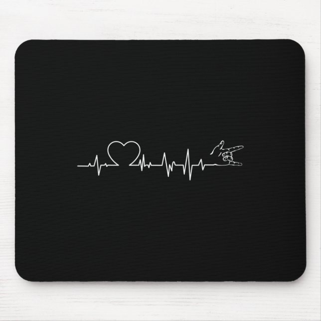 Mousepad Cartaz auricular, linguagem auditiva perda de audi (Frente)