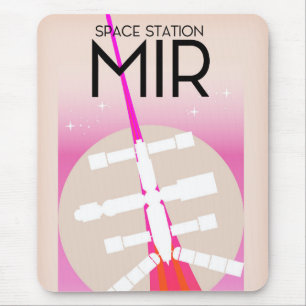 Mousepad Cartaz da Estação Espacial Russa MIR