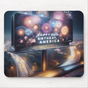 Mousepad Cartaz de Aniversário de 250 anos da América